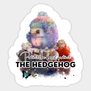 Forest Guardian Hedgehog Sticker